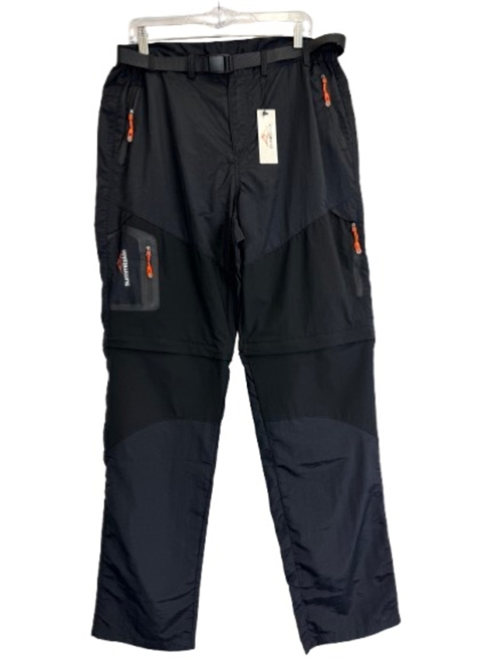 Summitskin Convertible Hiking Pants Mens 36x34 Zip Off Black Outdoor NEW
